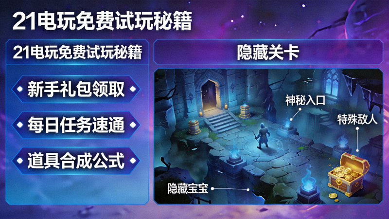 21电玩免费试玩秘籍与隐藏关卡全景展示图
