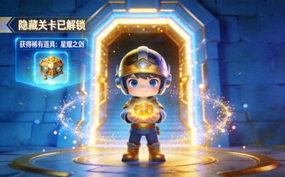 解锁隐藏关卡与稀有道具的游戏画面