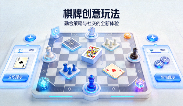 棋牌游戏创意玩法展示界面